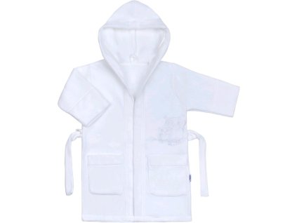 Detský župan New Baby Sovičky biely