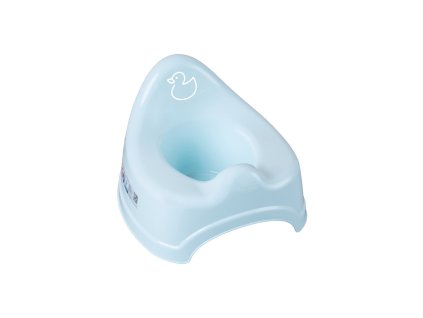 Hrajúci detský nočník kačička modrý