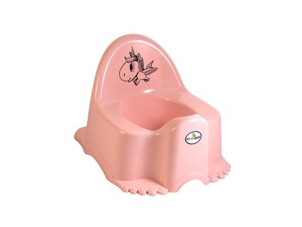 Hrajúci detský nočník Unicorn ružový