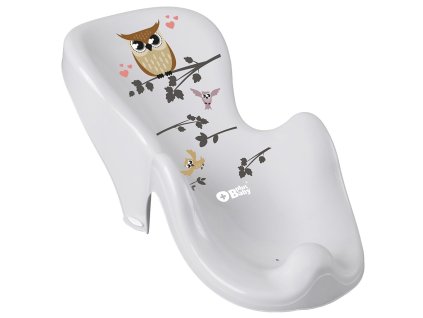 Lehátko na kúpanie protišmykové Múdra Sova sivé