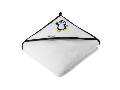 Detská osuška 100x100 Akuku biela s tučniakom