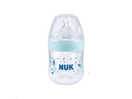 Dojčenská fľaša NUK Nature Sense s kontrolou teploty 150 ml modrá