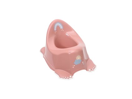 Hrajúci detský nočník protišmykový METEO ružový