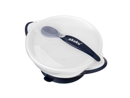 Miska a lyžička Akuku 300 ml modrá