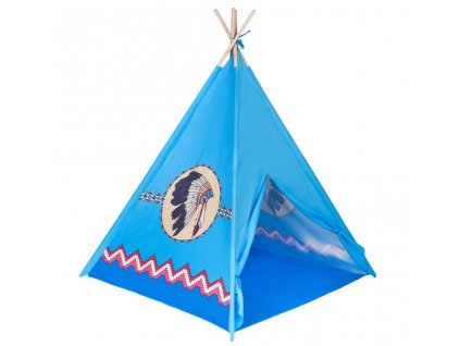 Detský indiánsky stan teepee PlayTo modrý