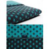Detská bavlnená deka so vzorom Womar 75x100 grafitovo-tyrkysová