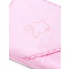 Detská osuška Sensillo Ovečka 80x80 cm ružová