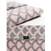 Detská bavlnená deka so vzorom Womar 75x100 ružovo-sivá