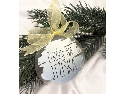 Vánoční ozdoba s textem