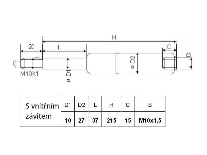 Tlumič sedadla Bova 850N