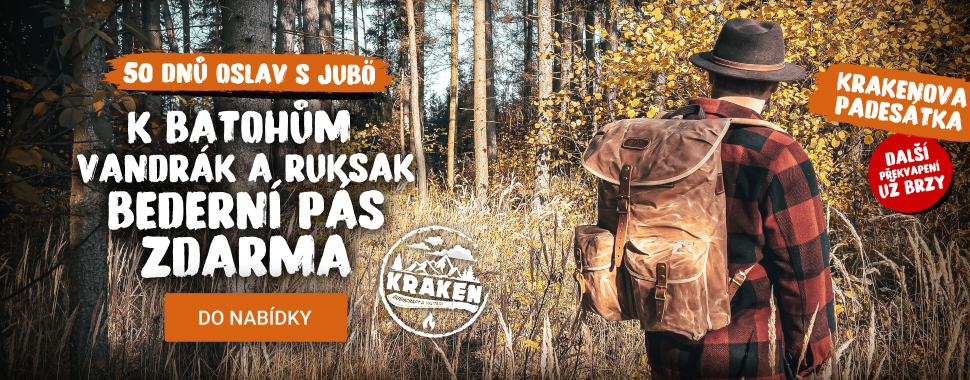 K batohu JuBö Bushcraft Vandrák nebo Ruksak bederní pás v hodnotě 850 Kč zdarma.