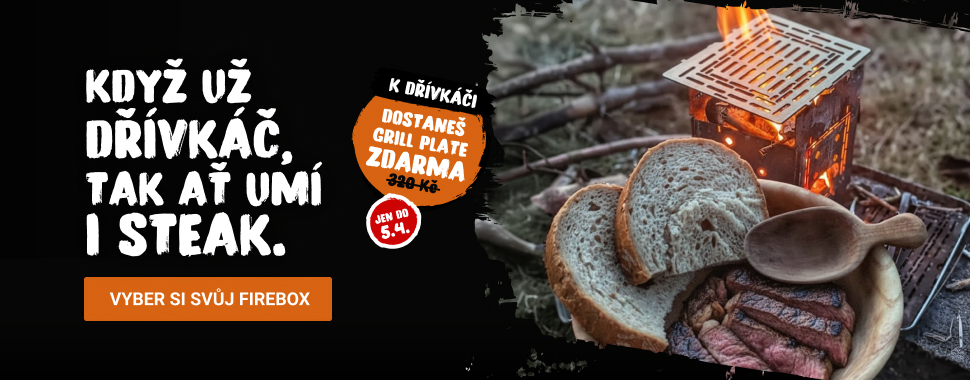 Když už dřívkáč, tak ať umí i steak.