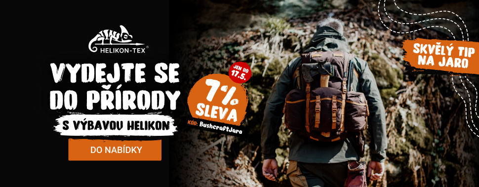 Bushcraftové JARO s Helikon a slevou 7% do 17.5.2026