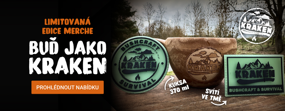 Kraken MERCH nášivky a Kupilka