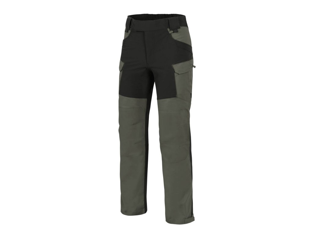 Kalhoty Helikon HYBRID OUTBACK PANTS DuraCanvas - Taiga Green / Black