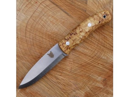 Nůž TBS Boar Bushcraft Knife - Curly Birch - DC4 & TBS Firesteel Edition