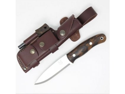 Nůž TBS Boar Bushcraft Knife MKII - Turkish Walnut - DC4 & TBS Firesteel Edition