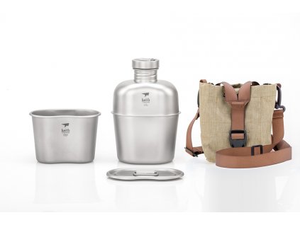 Titanová sada na vaření Keith Canteen Mess Kit