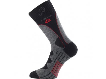 Ponožky Lasting TWA 85% Merino - šedočerné