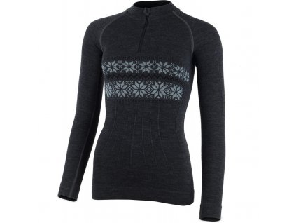 Dámská vlněná Merino mikina WIGI 300g - šedá