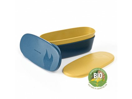 Light My Fire SnapBox BIO Oval 2-Pack mustyyellow / hazy blue