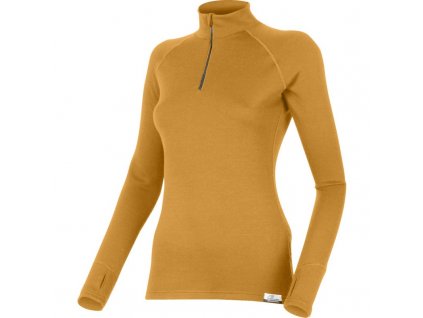 Dámská vlněná Merino mikina LAURA 260g - hořčicová