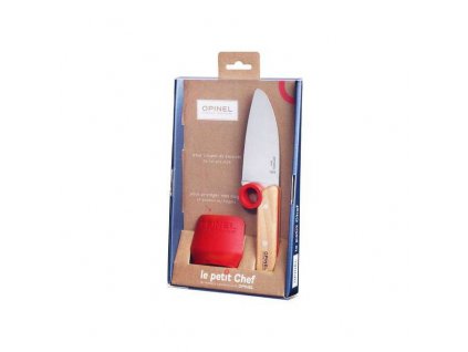 Dětský nůž + chránič prstů OPINEL Le Petit Chef set