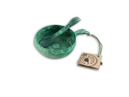 Kupilka MISKA Junior 330 ml + spork 165 SET - Conifer (GREEN)