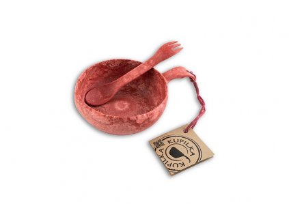Kupilka MISKA Junior 330 ml + spork 165 SET - Cranberry (RED)