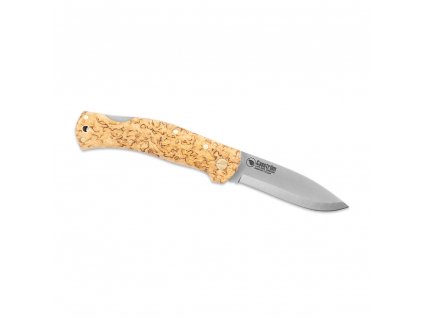 Zavírací nůž CASSTRÖM Lars Fält Lock Back Folding Knife - 14C28N - Curly Birch