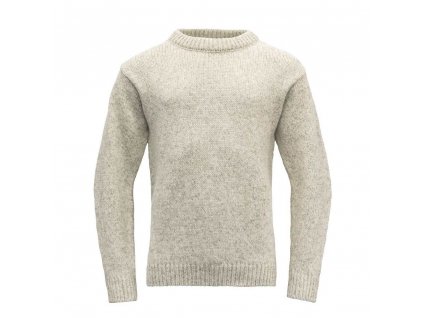 Vlněný svetr DEVOLD Nansen Wool Sweater - Grey Melange