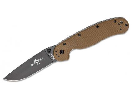 Ontario RAT-1 Black Plain - Coyote Handle