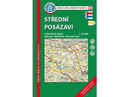 Turistická mapa - Střední Posázaví, 6. vydání, 2021
