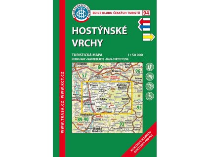 Laminovaná turistická mapa - Hostýnské vrchy, 7. vydání, 2018