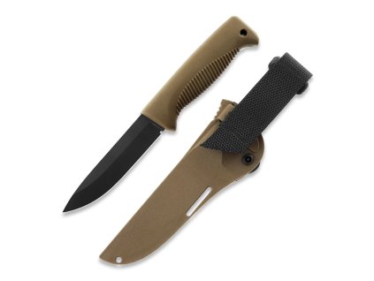 Nůž Peltonen Knives Sissipuukko M07 (PTFE 2024) Ranger Knife Coyote - kompozitní pouzdro FJP121