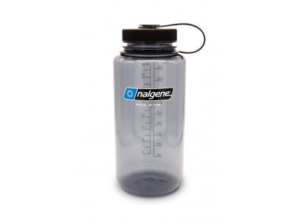 Láhev NALGENE Wide Mouth Sustain 1000ml - GREY/BLACK - 50% recyklát