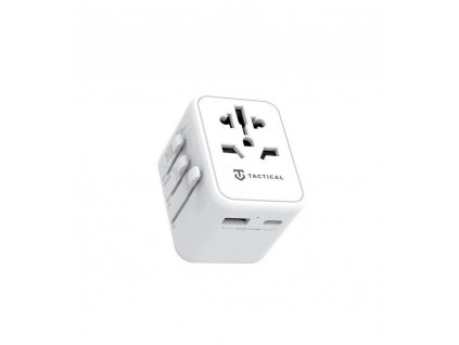 Cestovní adaptér Tactical PTP Travel Adapter White