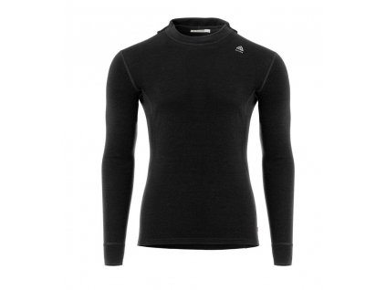 Merino mikina s kapucí Aclima WarmWool Hood Sweater V2 - Jet Black