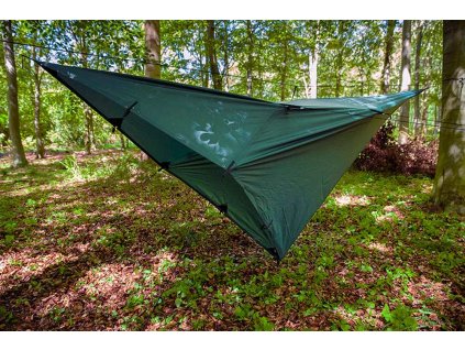 Bivakovací celta / plachta DD HAMMOCKS Tarp 3x3m PRO - OLIVE