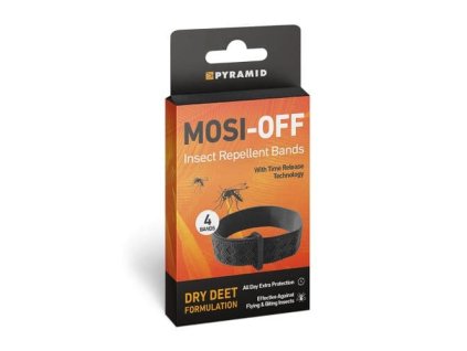 Repelentní náramek PYRAMID Mosi-OFF Insect Repellent Bands - 4 ks
