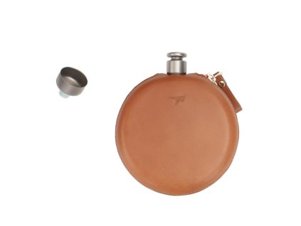 Titanová dvoustěnná butylka s nálevkou Keith Jug 130 ml - termoska