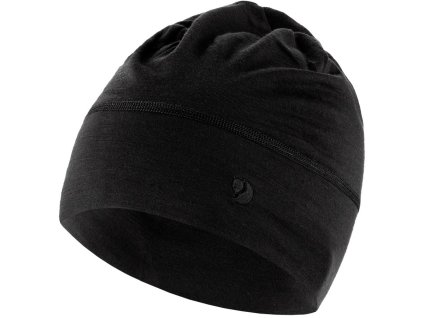 Čepice Fjällräven Abisko Lite Wool Beanie - Black