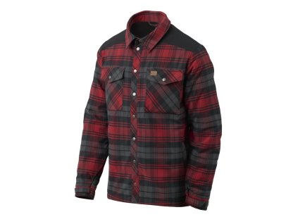 Zateplená dřevorubecká košile Helikon-Tex Winter Warden Shirt - Slate Crimson Plaid