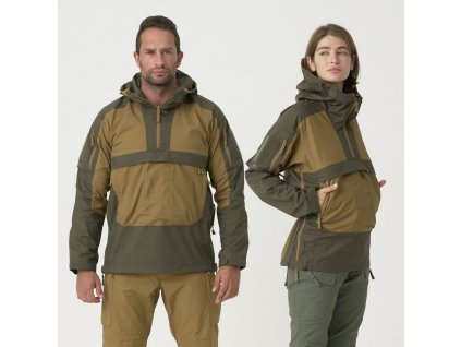 Anorak Helikon-Tex Tracer Anorak Jacket - Coyote / Taigra Green