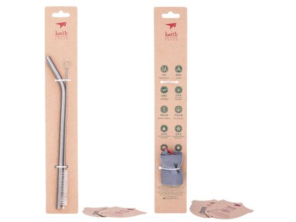 Titanová brčko KEITH Titanium Straw 210 mm Ti3701