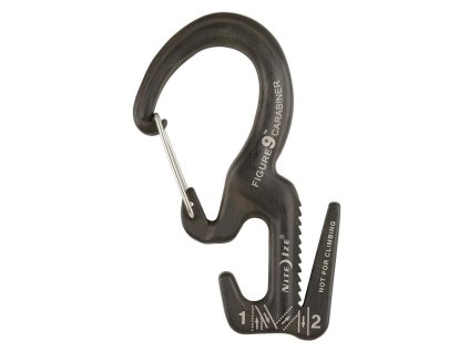 Utahovací karabina se zámkem Nite Ize Figure 9 Carabiner Rope Tightener - Small