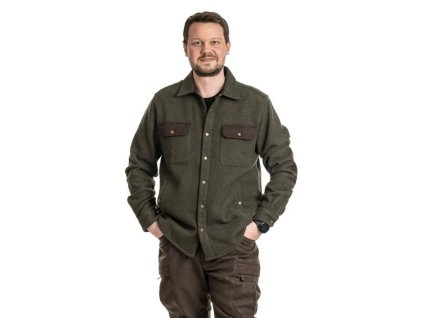 Košile svrchní vlněná 55% DOVREFJELL Heavy Flanellitakki