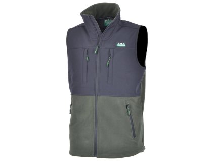 Ridgeline Mens Hybrid Vest Fleece Bark 2