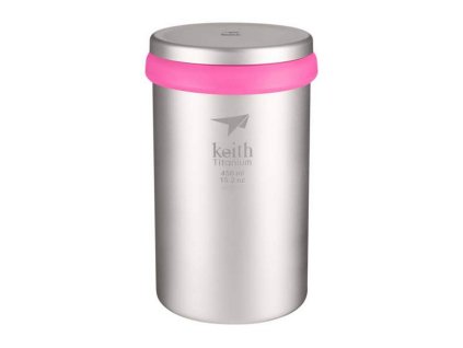 Hrnek Keith Titanium Ti3524 450ml - Růžový