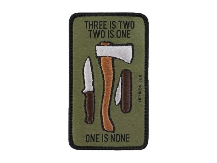 Nášivka Helikon-Tex ONE IS NONE – Velcro, černá
